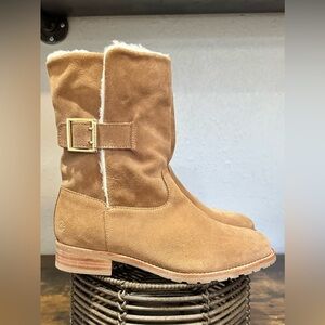 Tan Suede Women's Boots